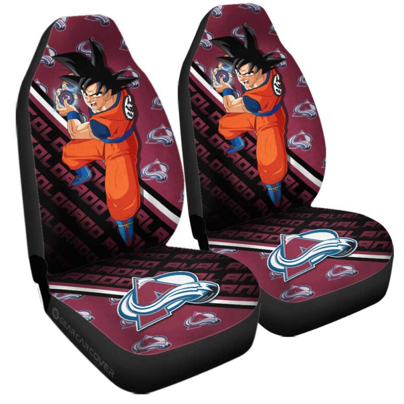 Colorado Avalanche Car Seat Covers Goku Car Decorations For Fans