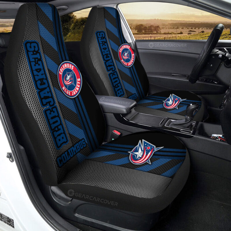 Columbus Blue Jackets Car Seat Covers Custom Car Accessories