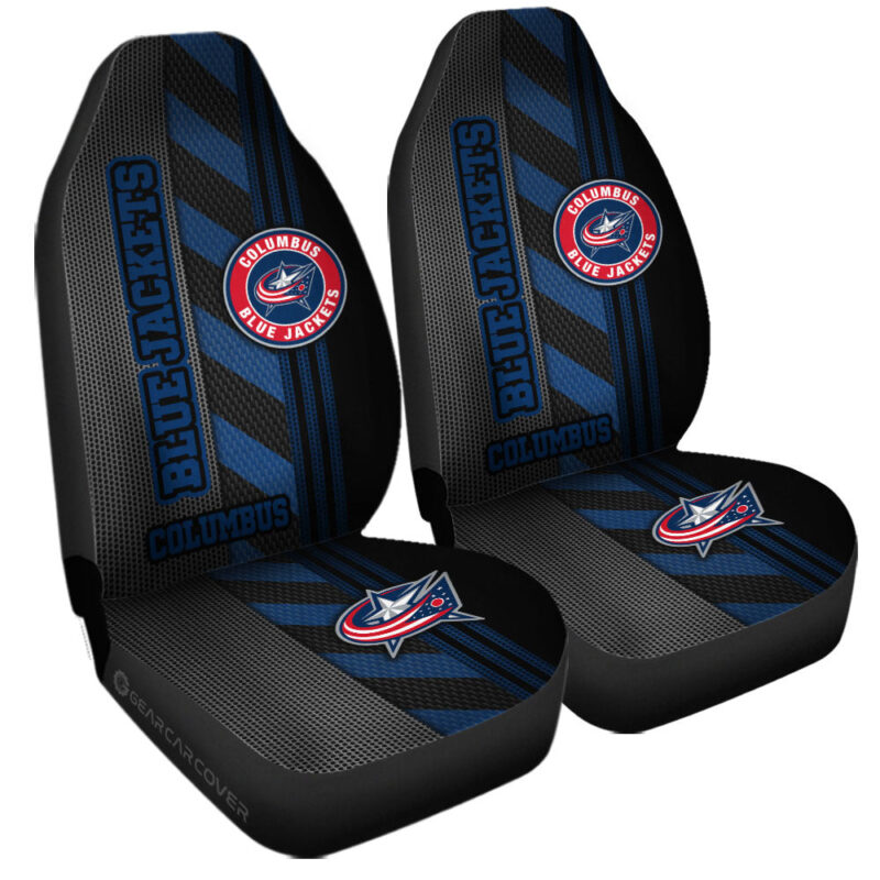 Columbus Blue Jackets Car Seat Covers Custom Car Accessories