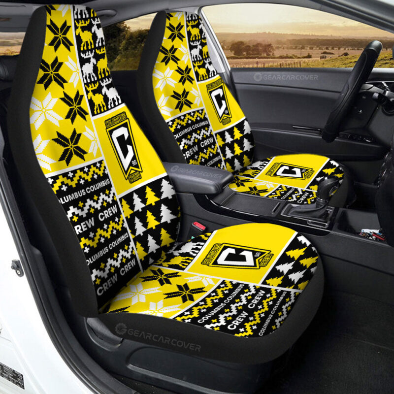 Columbus Crew Car Seat Covers Custom Ugly Style Car Accessories