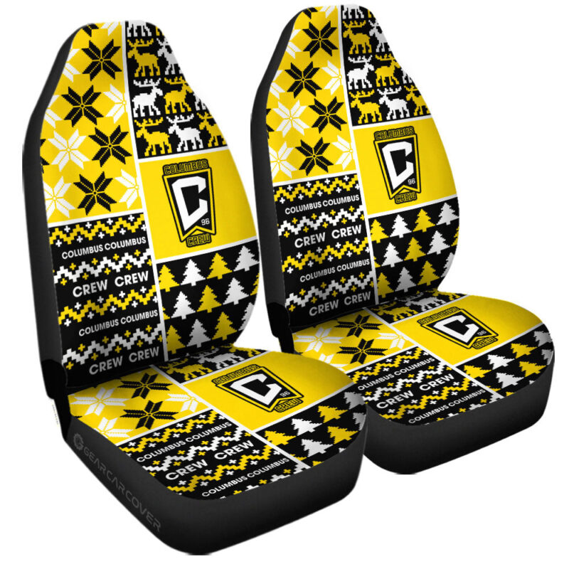 Columbus Crew Car Seat Covers Custom Ugly Style Car Accessories