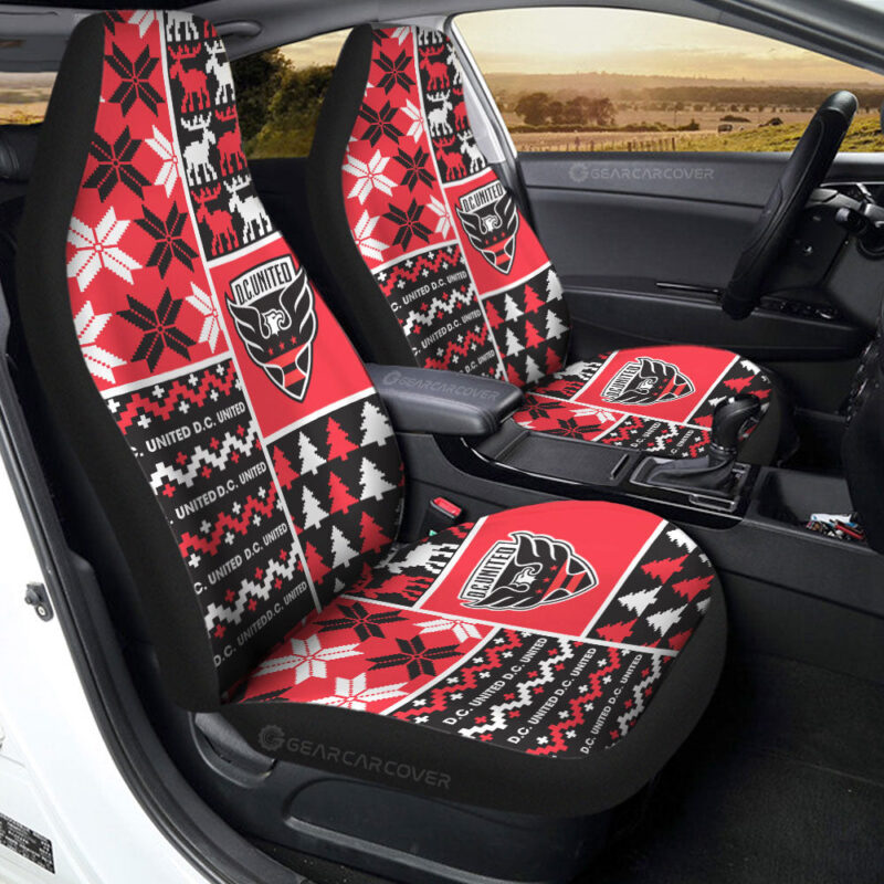 D C United Car Seat Covers Custom Ugly Style Car Accessories