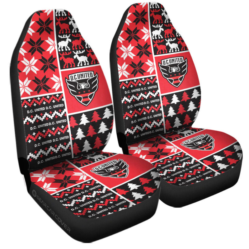 D C United Car Seat Covers Custom Ugly Style Car Accessories