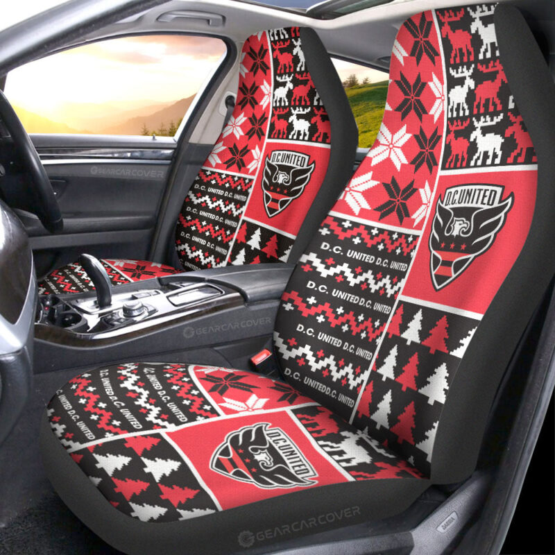 D C United Car Seat Covers Custom Ugly Style Car Accessories