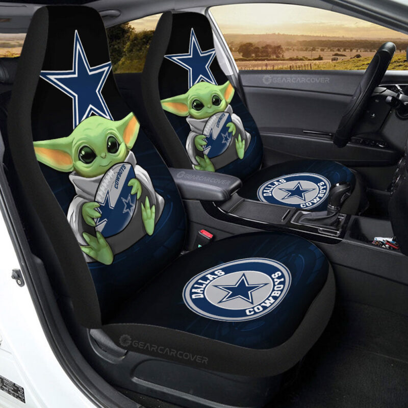 Dallas Cowboys Car Seat Covers Baby Yoda Car Accessories For Fan