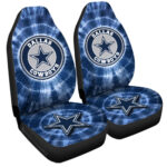 Dallas Cowboys Car Seat Covers Custom Tie Dye Car Accessories