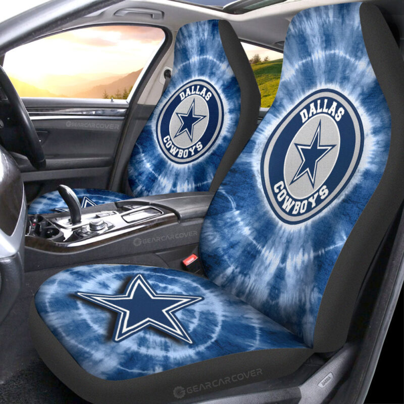 Dallas Cowboys Car Seat Covers Custom Tie Dye Car Accessories