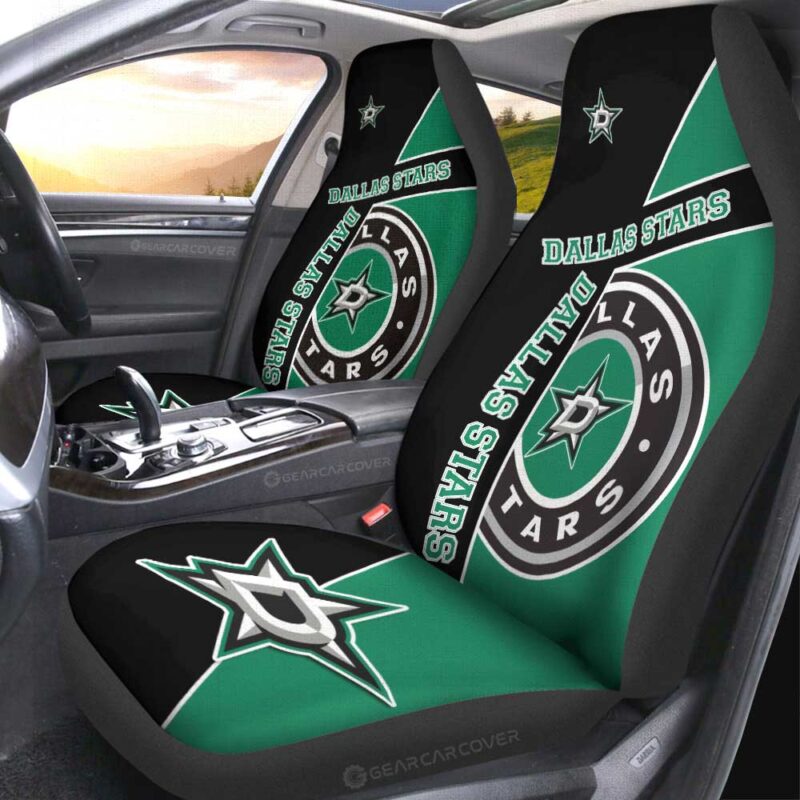 Dallas Stars Car Seat Covers Custom Car Decorations For Fans