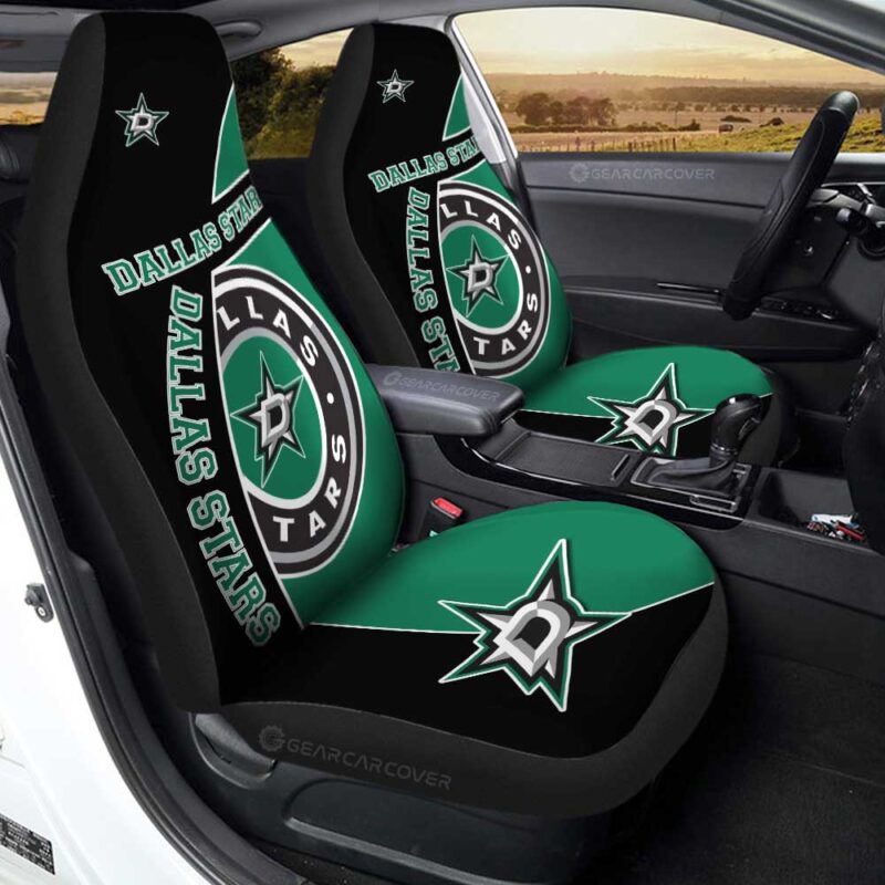 Dallas Stars Car Seat Covers Custom Car Decorations For Fans
