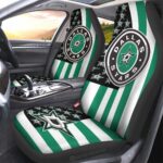Dallas Stars Car Seat Covers Custom US Flag Style