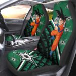 Dallas Stars Car Seat Covers Goku Car Decorations For Fans