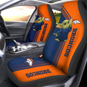 Denver Broncos Car Seat Covers Baby Yoda Car Accessories