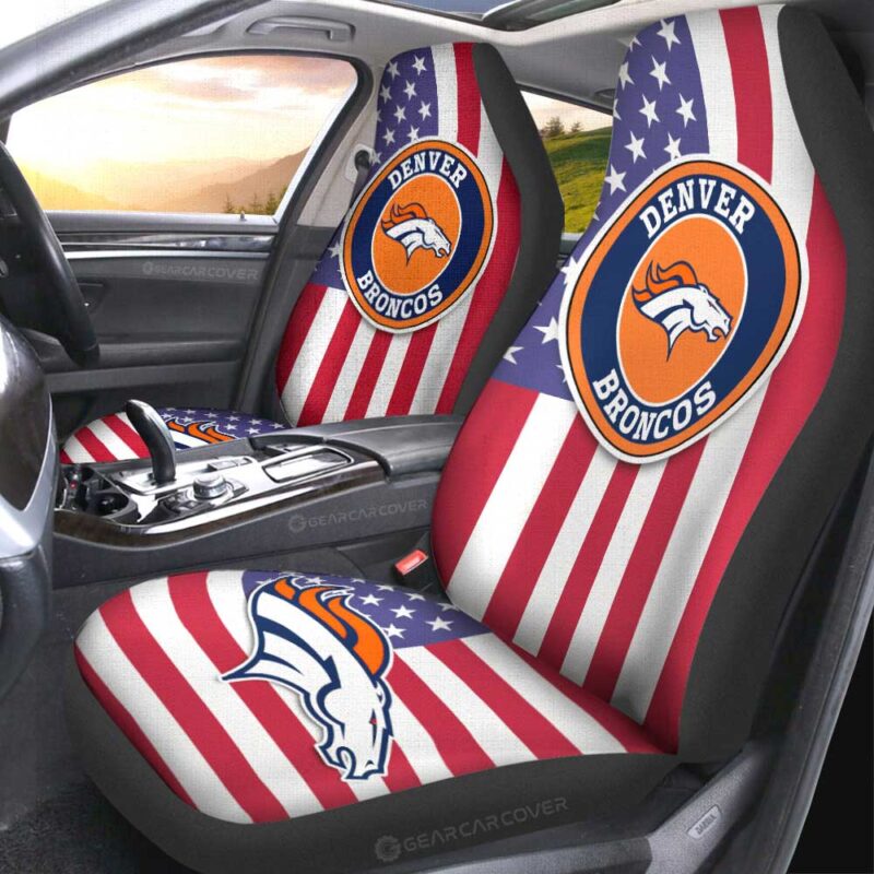 Denver Broncos Car Seat Covers Custom Car Decor Accessories
