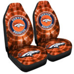 Denver Broncos Car Seat Covers Custom Tie Dye Car Accessories
