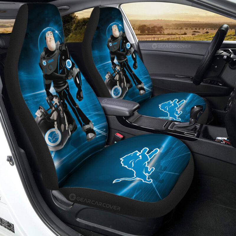 Detroit Lions Car Seat Covers Buzz Lightyear Car Accessories For Fan