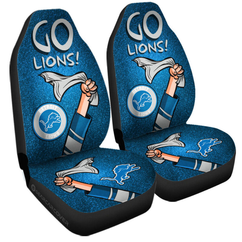 Detroit Lions Car Seat Covers Custom Car Accessories