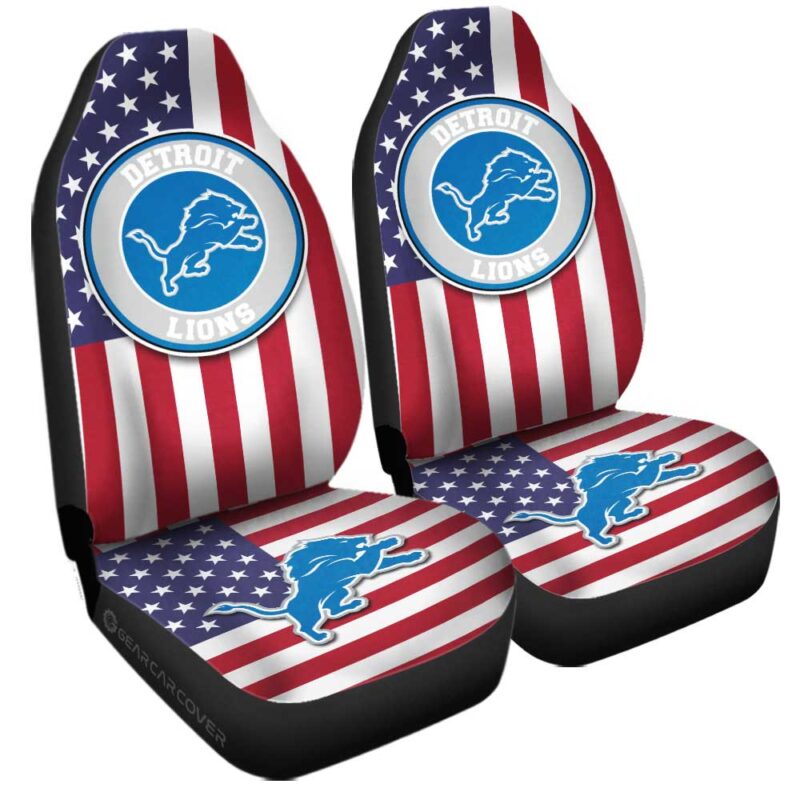 Detroit Lions Car Seat Covers Custom Car Decor Accessories