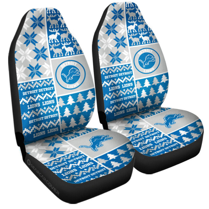 Detroit Lions Car Seat Covers Custom Ugly Style Car Accessories