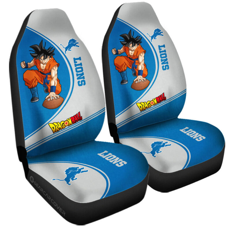 Detroit Lions Car Seat Covers Goku Car Accessories For Fans