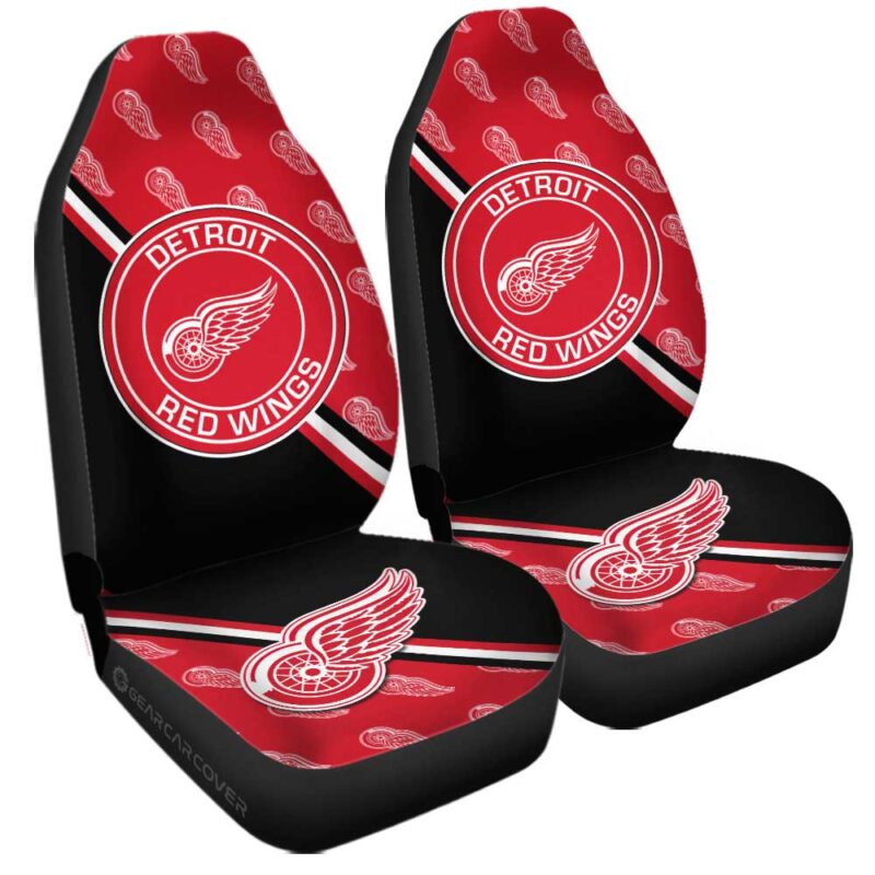 Detroit Red Wings Car Seat Covers Custom Car Accessories For Fans