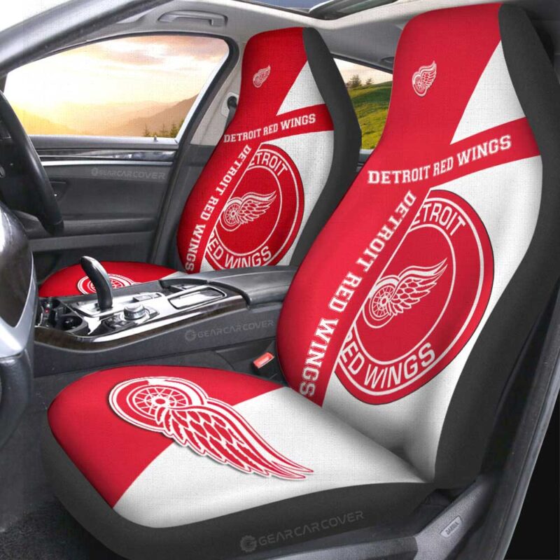 Detroit Red Wings Car Seat Covers Custom Car Accessories For Fans