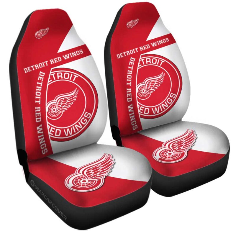 Detroit Red Wings Car Seat Covers Custom Car Accessories For Fans