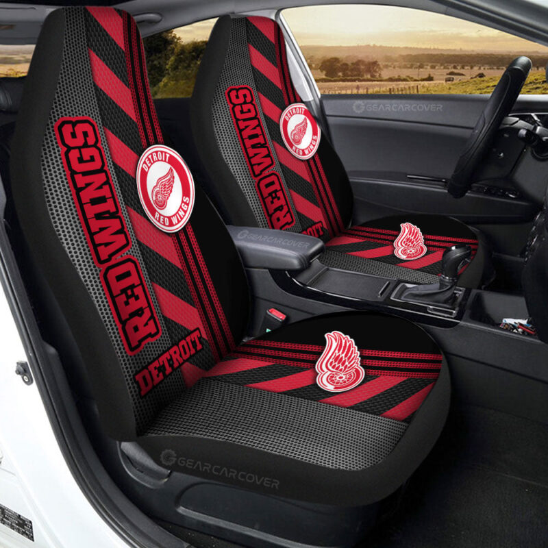 Detroit Red Wings Car Seat Covers Custom Car Accessories