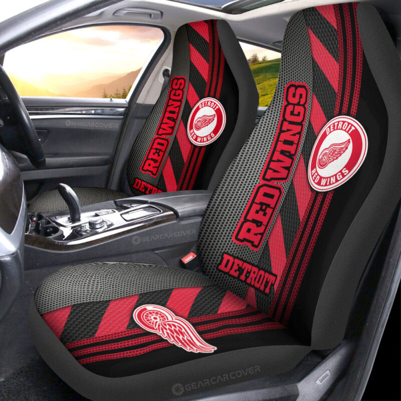 Detroit Red Wings Car Seat Covers Custom Car Accessories