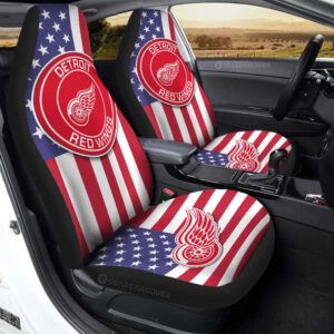 Detroit Red Wings Car Seat Covers Custom Car Decor Accessories
