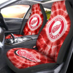 Detroit Red Wings Car Seat Covers Custom Tie Dye Car Accessories