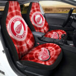 Detroit Red Wings Car Seat Covers Custom Tie Dye Car Accessories