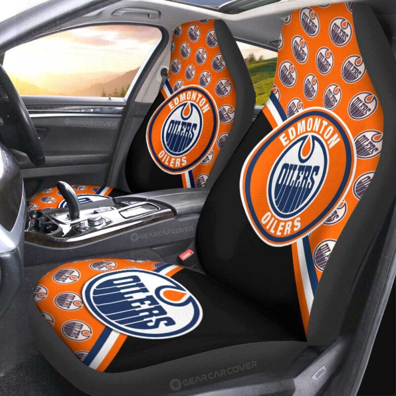 Edmonton Oilers Car Seat Covers Custom Car Accessories For Fans