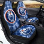 Edmonton Oilers Car Seat Covers Custom Tie Dye Car Accessories
