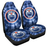 Edmonton Oilers Car Seat Covers Custom Tie Dye Car Accessories
