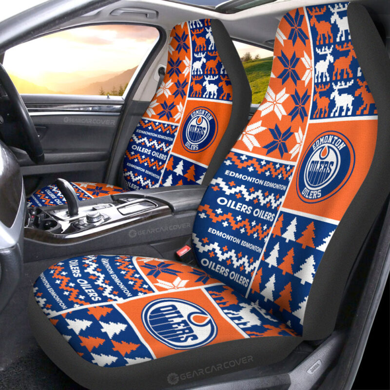 Edmonton Oilers Car Seat Covers Custom Ugly Style Car Accessories