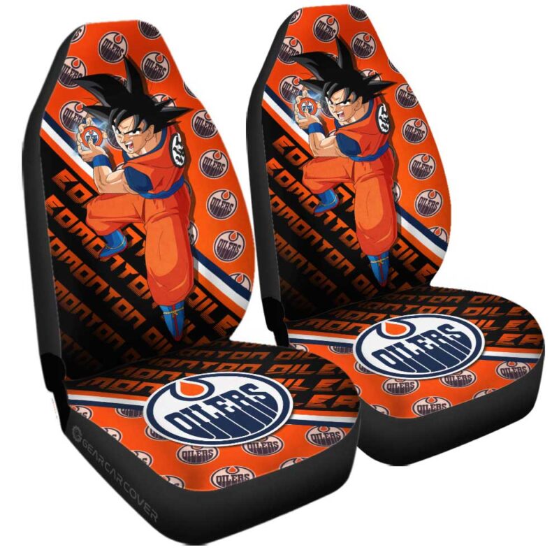 Edmonton Oilers Car Seat Covers Goku Car Decorations For Fans