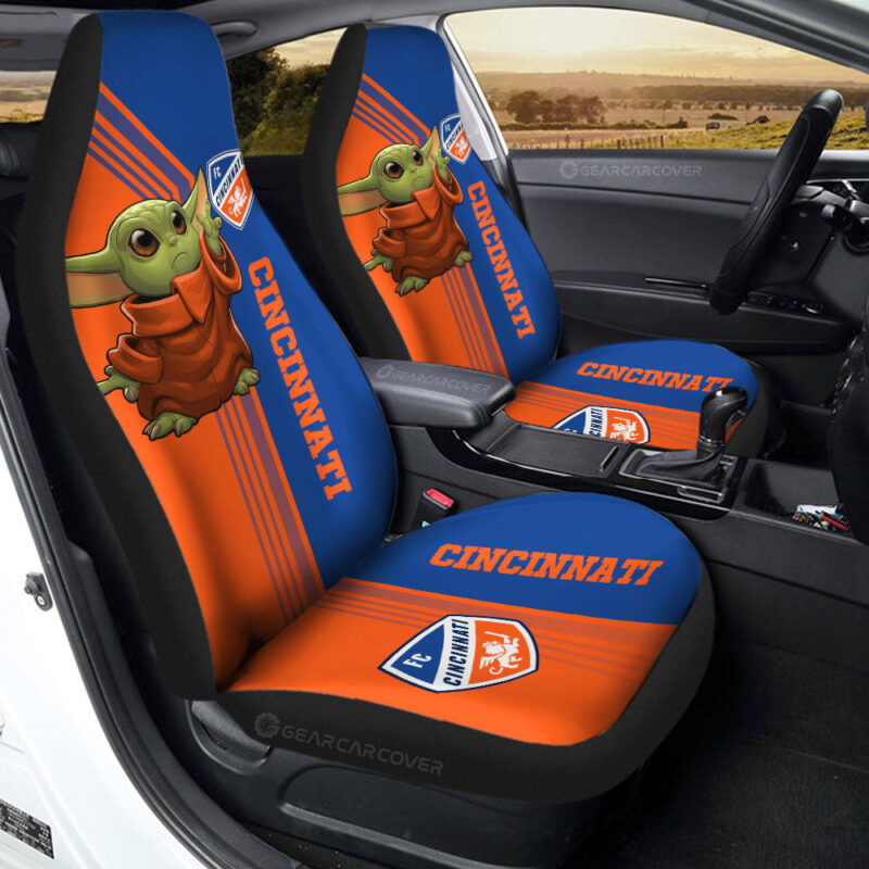FC Cincinnati Car Seat Covers Baby Yoda Car Accessories