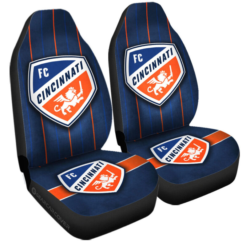 FC Cincinnati Car Seat Covers Custom Car Accessories For Fans