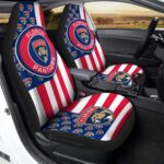 Florida Panthers Car Seat Covers Custom US Flag Style