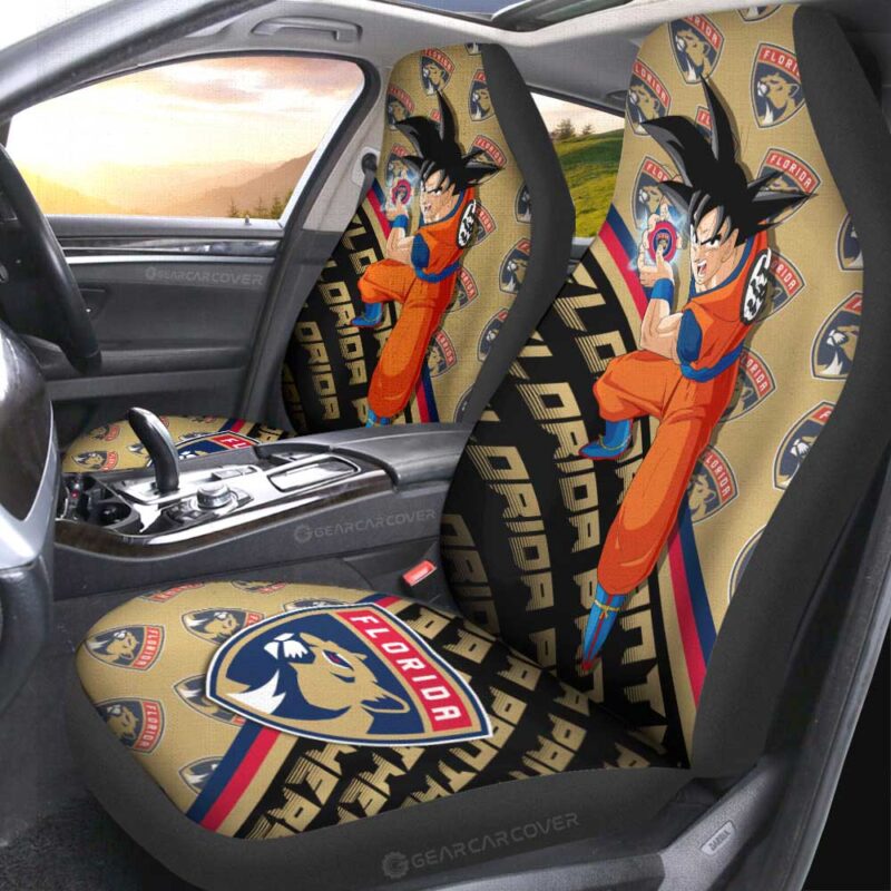 Florida Panthers Car Seat Covers Goku Car Decorations For Fans