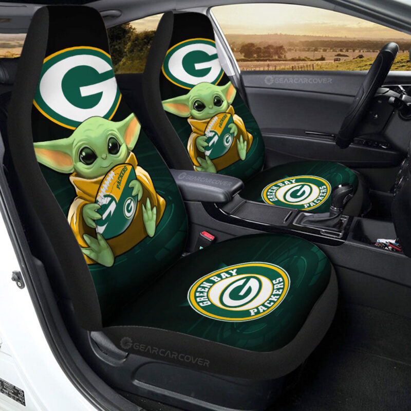 Green Bay Packers Car Seat Covers Baby Yoda Car Accessories For Fan