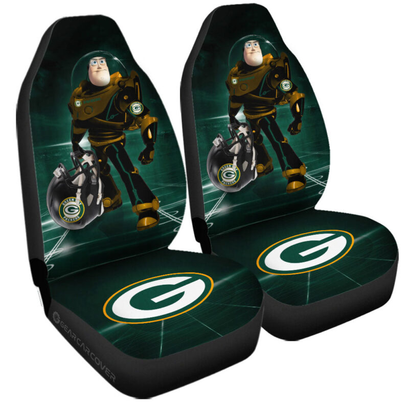 Green Bay Packers Car Seat Covers Buzz Lightyear Car Accessories For Fan