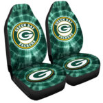 Green Bay Packers Car Seat Covers Custom Tie Dye Car Accessories