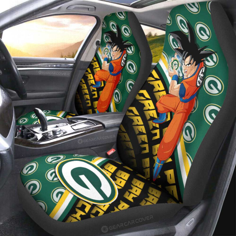 Green Bay Packers Car Seat Covers Goku Car Accessories For Fans