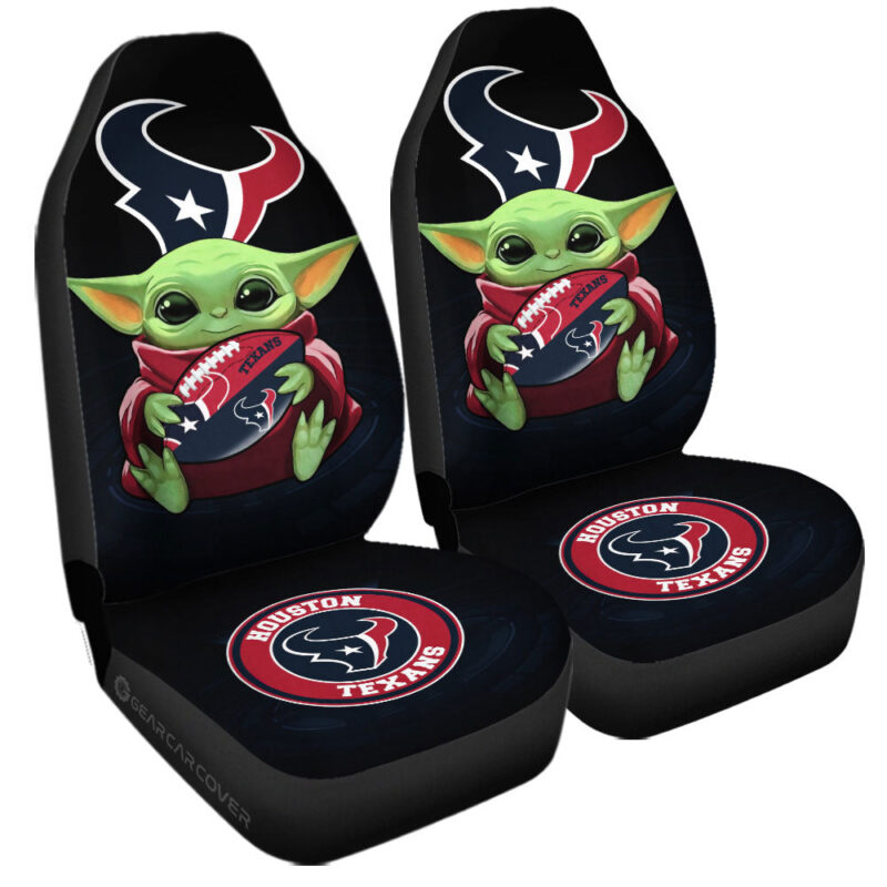 Houston Texans Car Seat Covers Baby Yoda Car Accessories For Fan