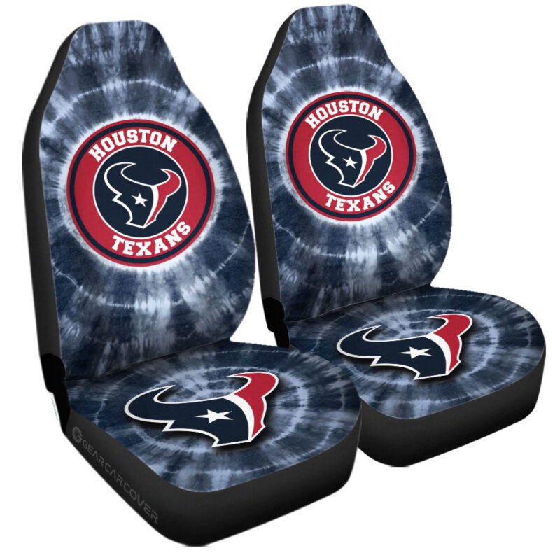Houston Texans Car Seat Covers Custom Tie Dye Car Accessories