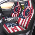 Houston Texans Car Seat Covers Custom US Flag Style