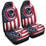 Houston Texans Car Seat Covers Custom US Flag Style