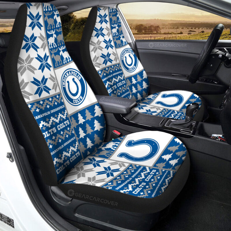 Indianapolis Colts Car Seat Covers Custom Ugly Style Car Accessories