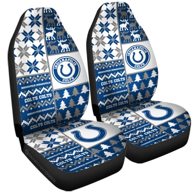 Indianapolis Colts Car Seat Covers Custom Ugly Style Car Accessories